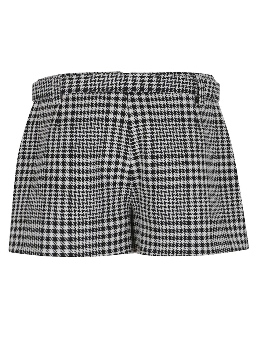 Self-Portrait Houndstooth Mini Skirt
