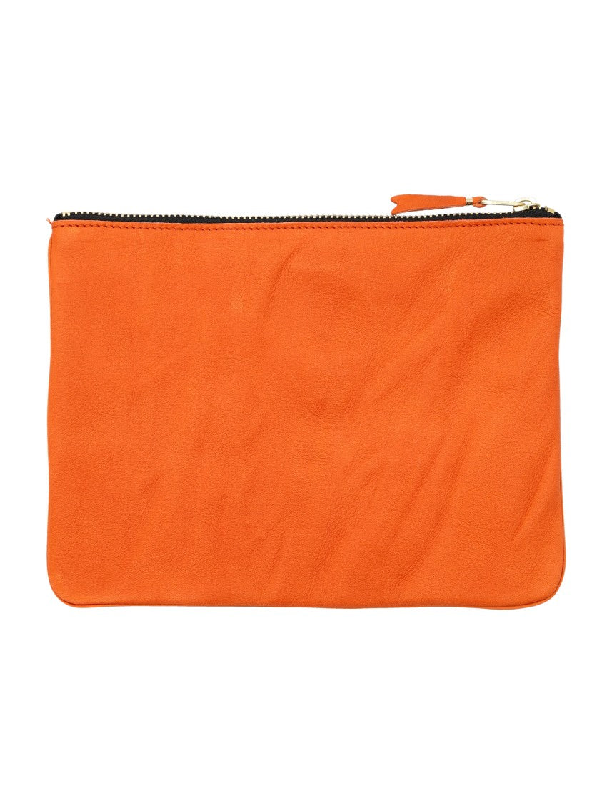 Comme Des Garçons Vibrant Orange Rectangular Pouch