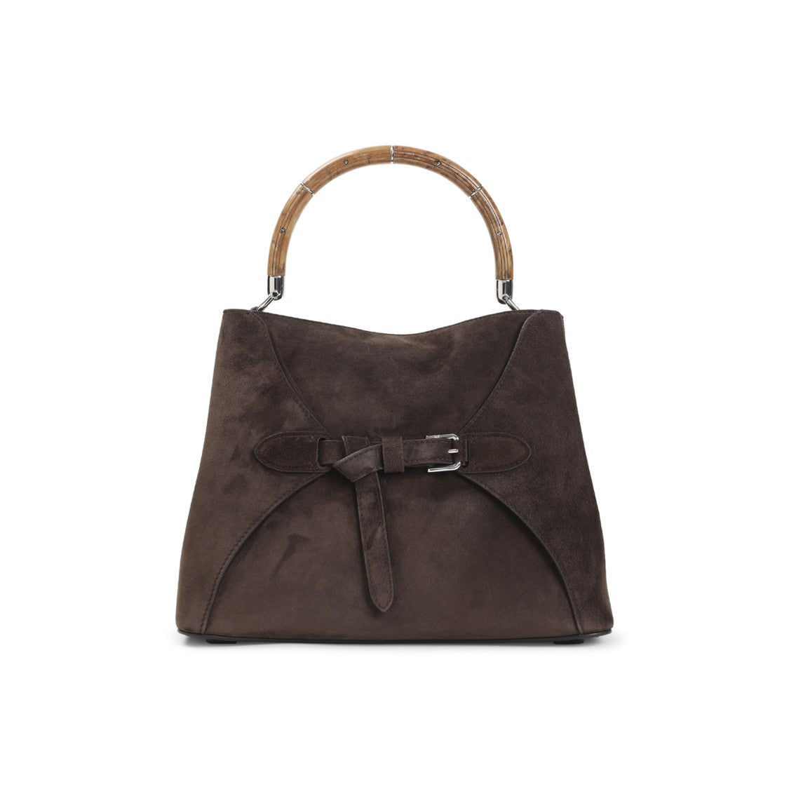 Polo Ralph Lauren Brown Suede Calf Leather Shoulder Bag
