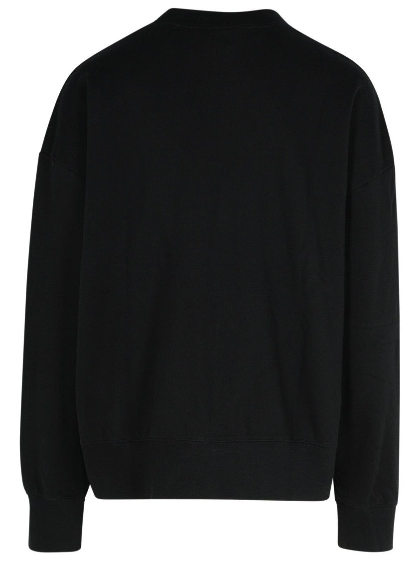 Palm Angels Black Cotton Sweatshirt