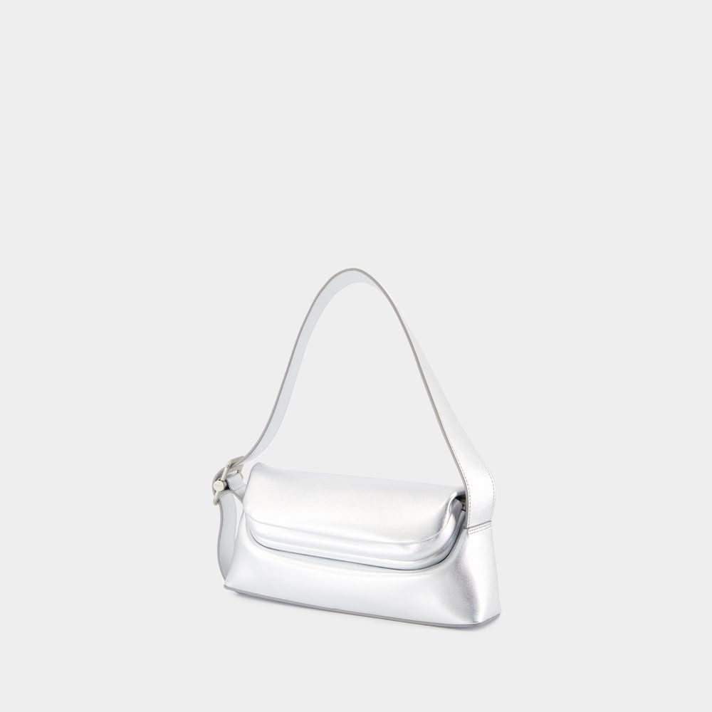 Osoi Folder Brot Shoulder Bag - Leather - Silver