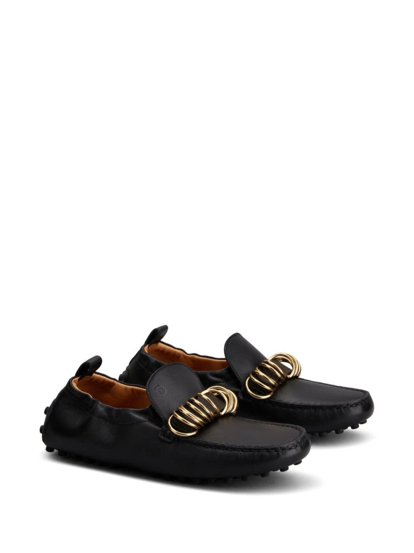 Tod's Slip-On Shoes With Striking Ring Embellishment