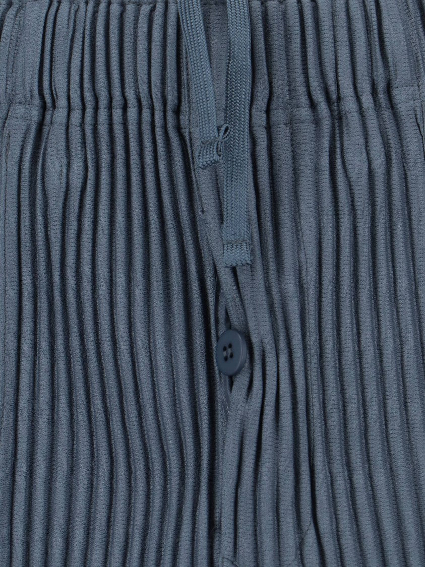 Homme Plissé Issey Miyake "Compleat Trousers" Pleated Pants – Blue