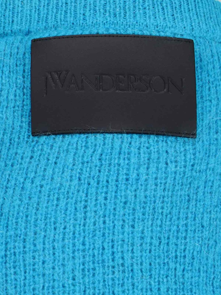 J. W. Anderson Knitted Shorts In Light Blue