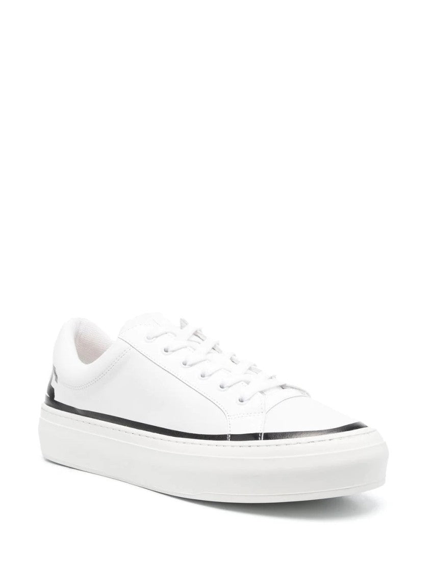 Gcds Leather Logo Sneakers