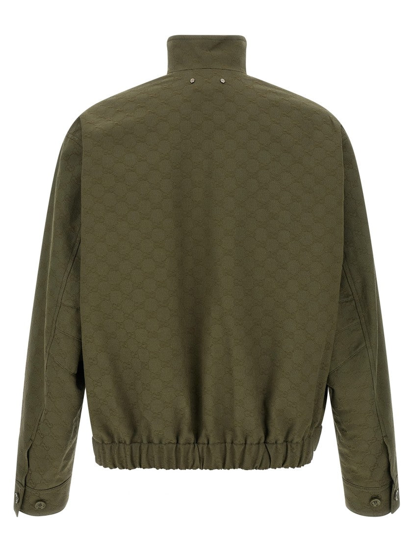 Gucci Gg Fabric Bomber Jacket