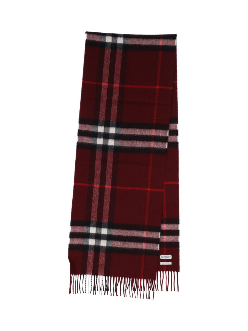 Burberry "Check" Scarf – Bordeaux