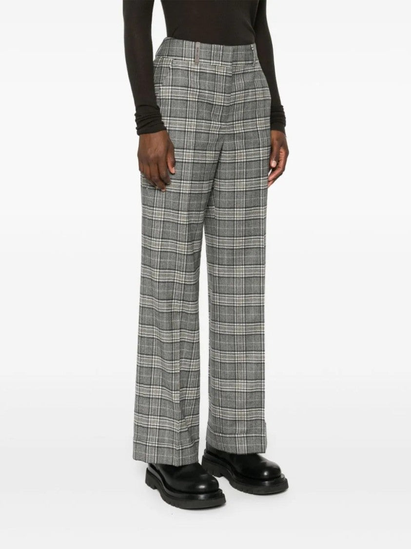 Peserico Tartan-Check Trousers