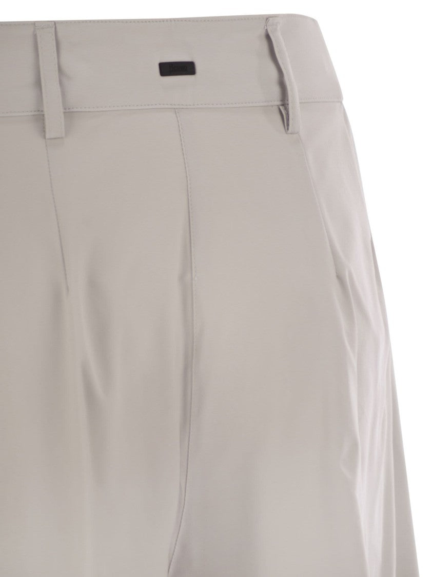 Herno Nylon Trousers With Skirt Effect