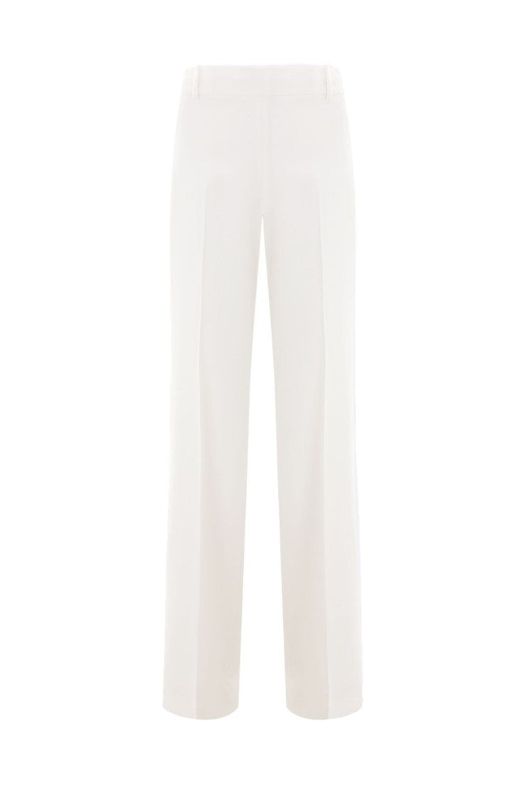 Ermanno Scervino Tailored White Trousers With Subtle Pleats