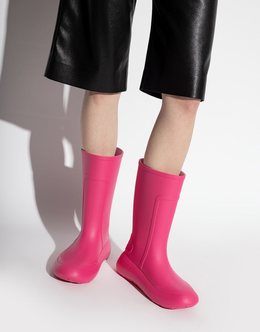 Ferragamo Rainboot Gancini Logo Ankle Boots