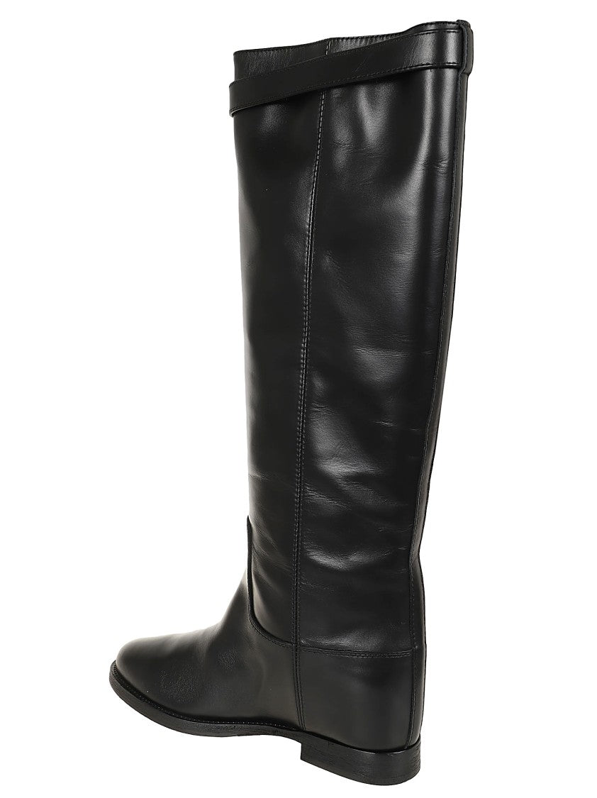 Via Roma 15 Ankle Boots With Hook-And-Eye Strap