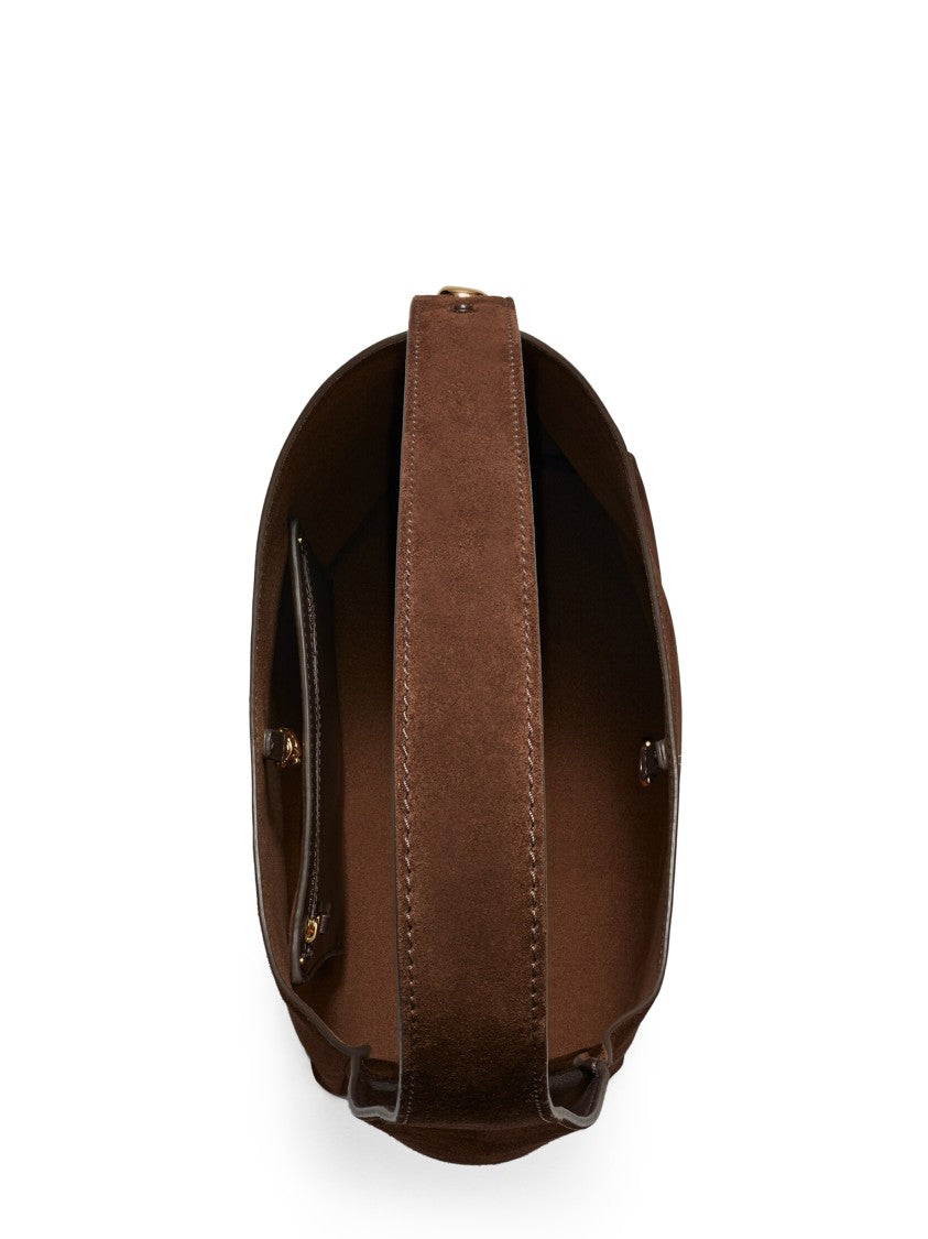 Tory Burch Soft Suede Hobo Bag With Slouchy Crescent Shape