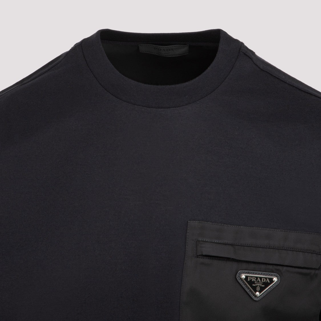 Prada Black Cotton T-Shirt