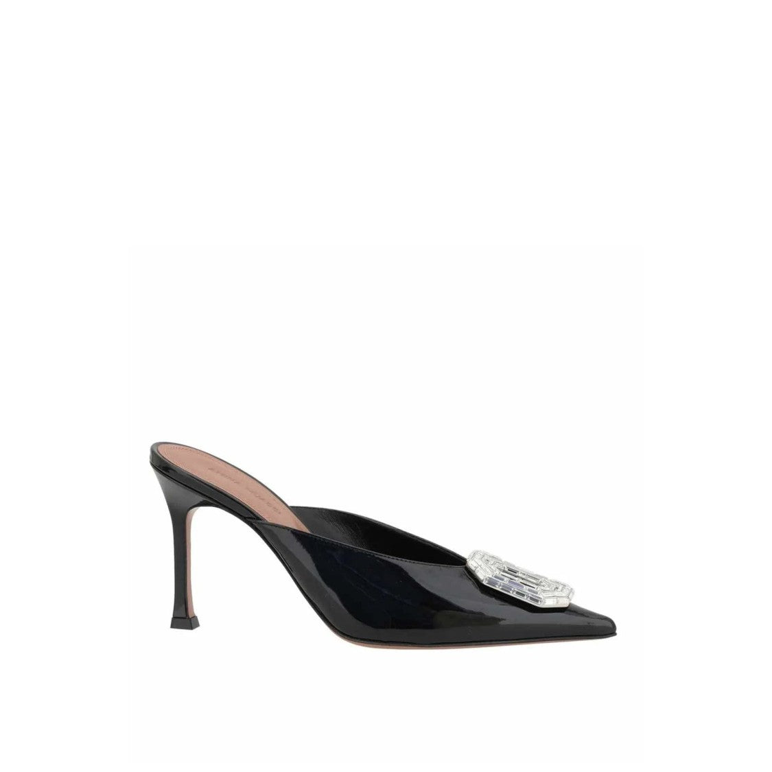 Amina Muaddi Camelia Patent 90 Mules