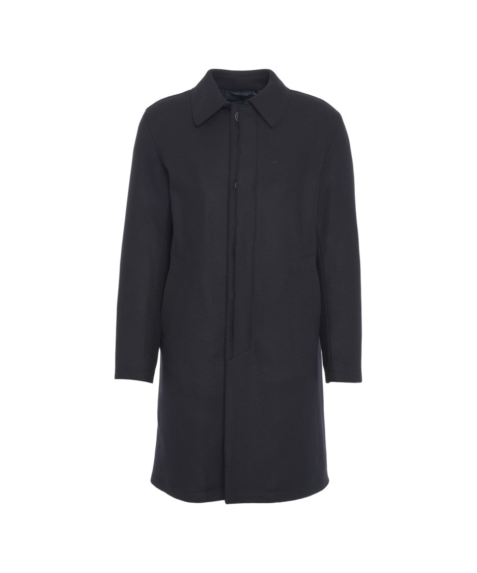 Herno Straight-Cut Wool-Polyamide Blend Coat