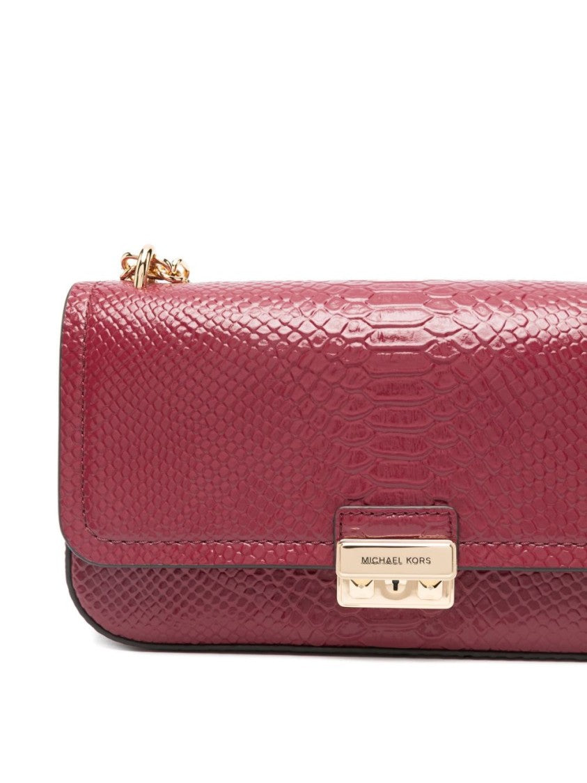 Michael Kors Textured Snake-Embossed Shoulder Bag