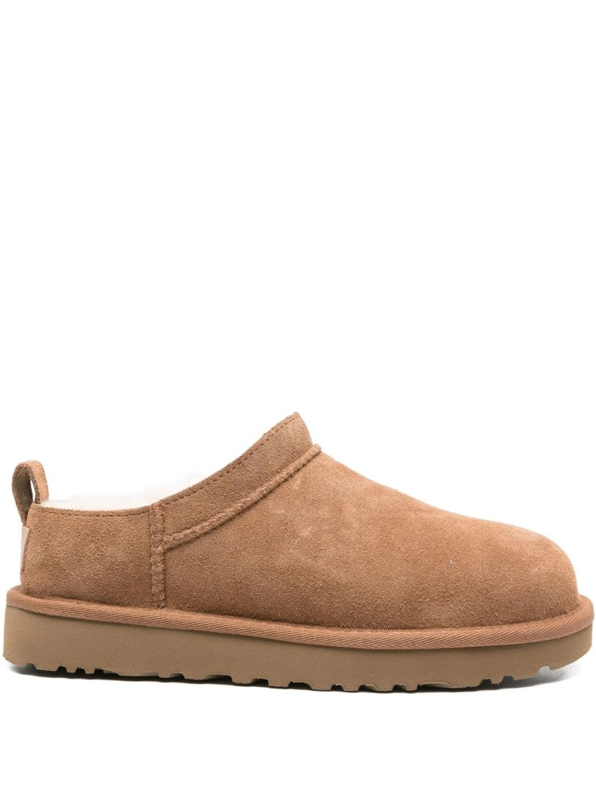 Ugg Suede Slip-On Boots With Plush Shearling Lining