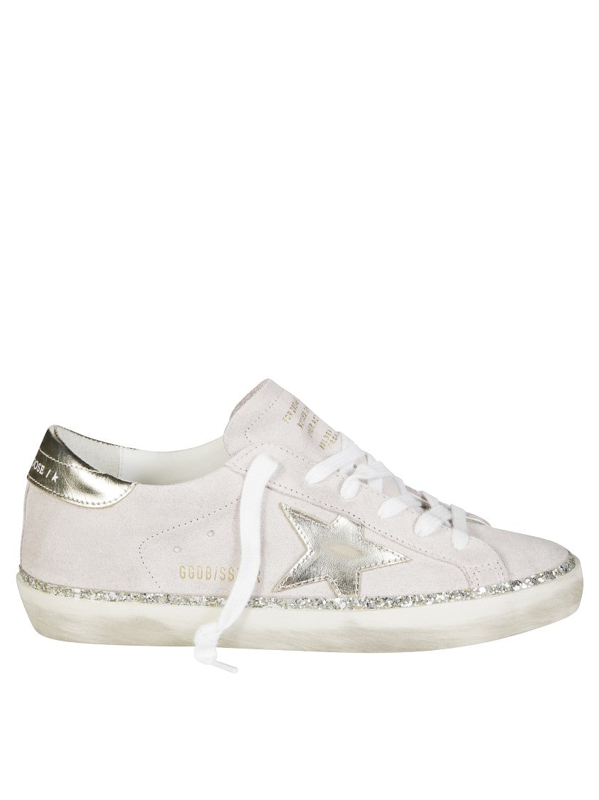 Golden Goose Superstar Suede Upper Laminated Star Sneakers