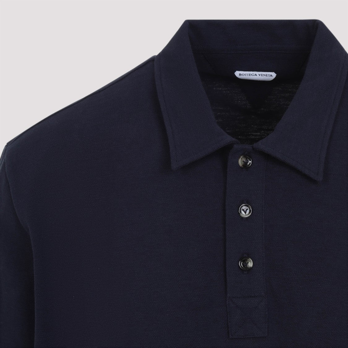 Bottega Veneta Blue Cotton Polo T-Shirt