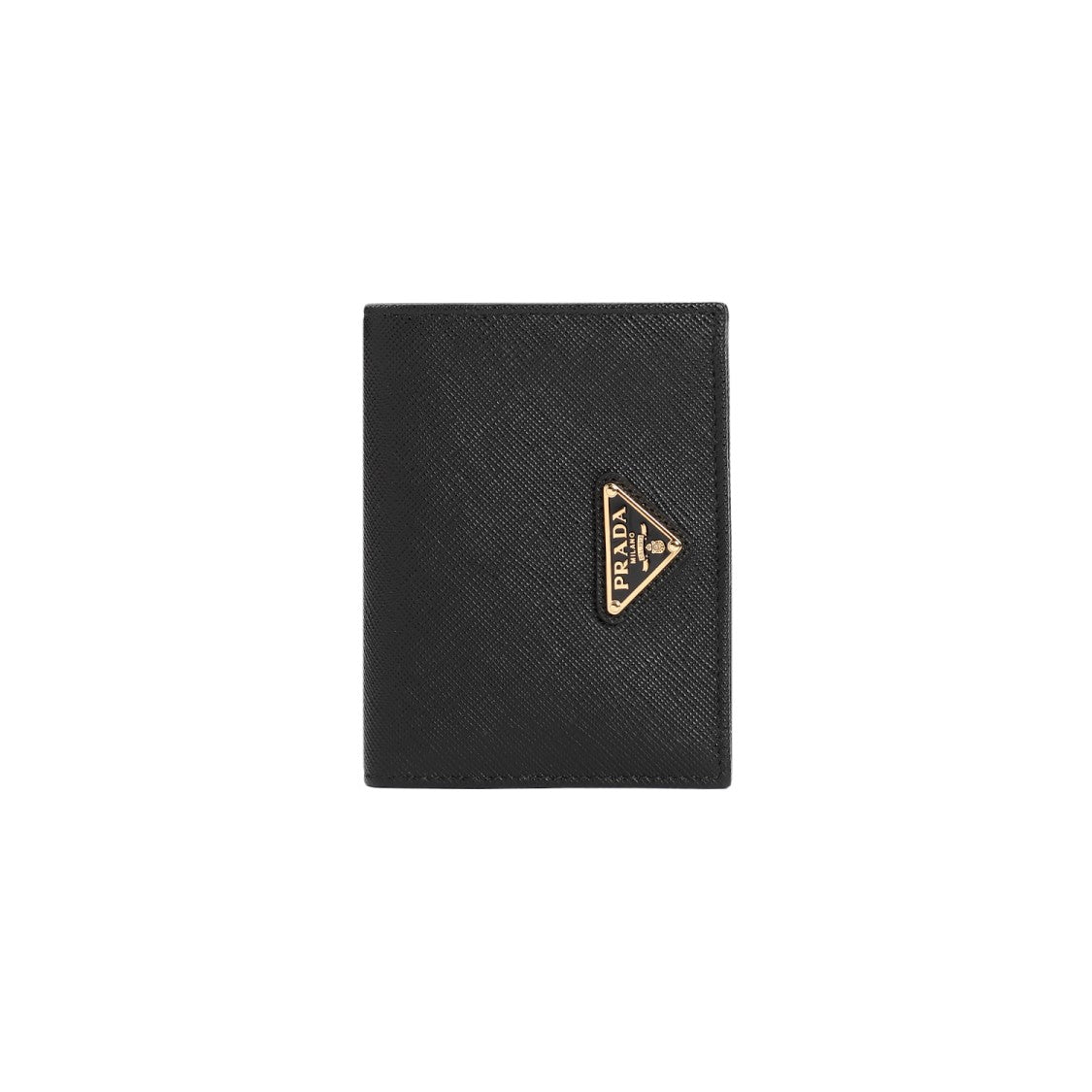 Prada Textured Black Calf Leather Wallet