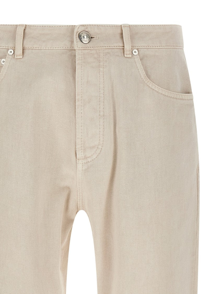 Brunello Cucinelli Garment-Dyed Comfort Cotton Denim Jeans