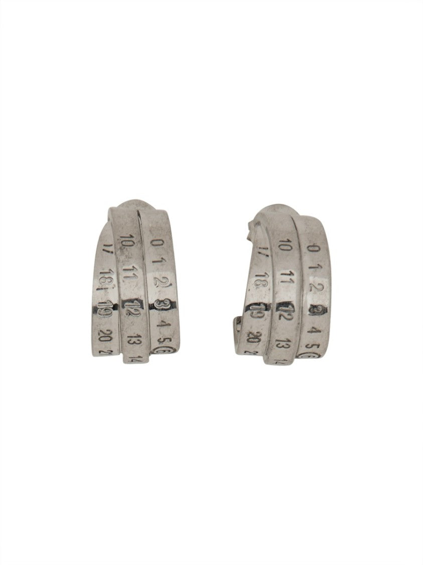 Mm6 By Maison Margiela Polished Brass Hoop Earrings