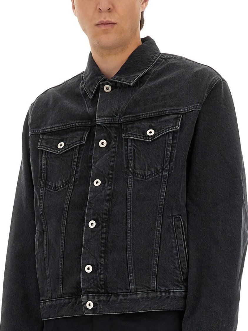 Kenzo Truker Jacket With "Boke Flower" Embroidery