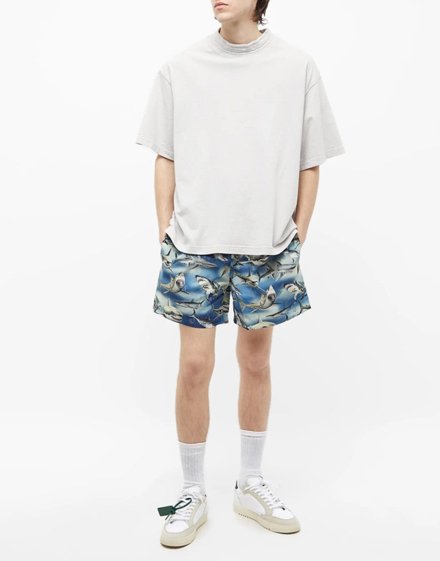 Palm Angels Shark Logo Swim Shorts