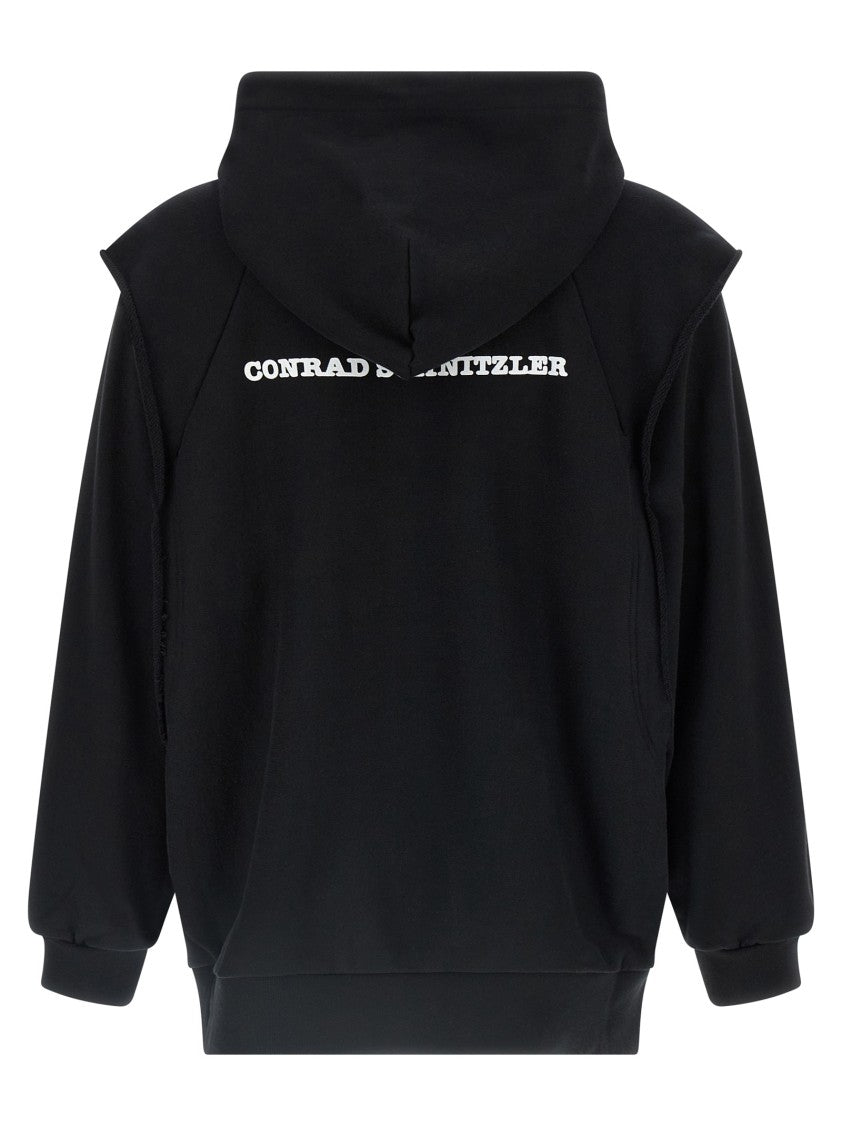 Undercover Gauze Cotton Hoodie With Double Layer Vest