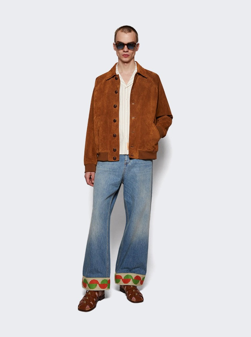 Valentino Studshield Fisherman Calfskin Sandal Tobacco