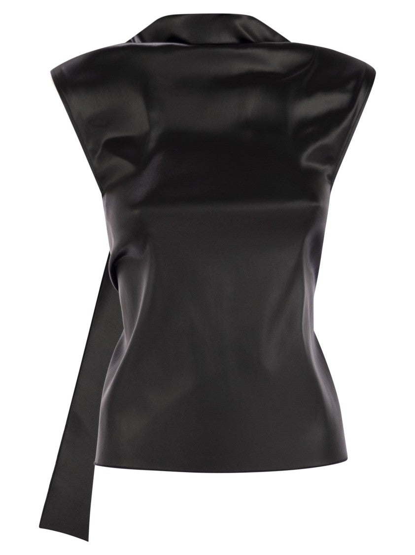 Sportmax Agadir1234 - Sleeveless Top With Drape