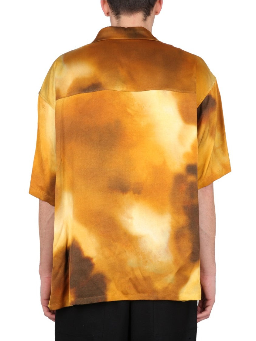 Ambush Bowling Collar Shirt With Logo Patch