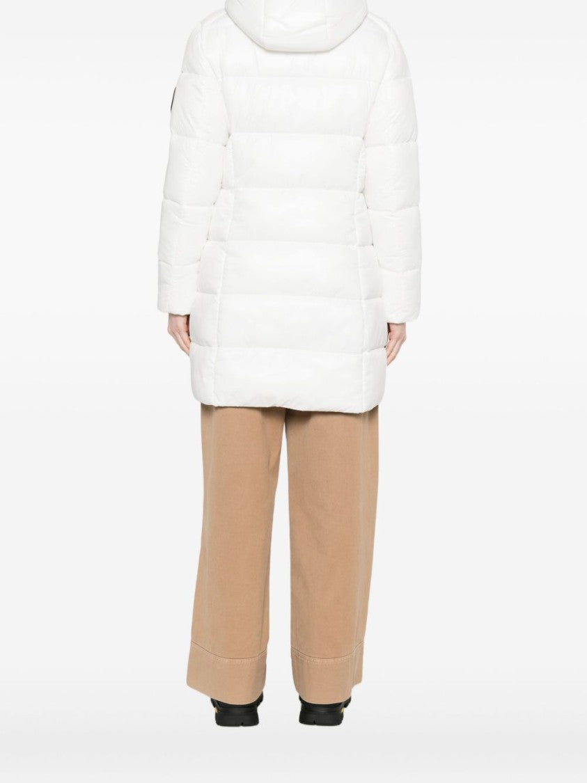 Save The Duck Quilted Mid-Length Jacket With Hood