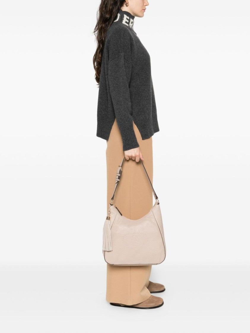 Liu Jo Soft-Textured Shoulder Bag With Decorative Tassel