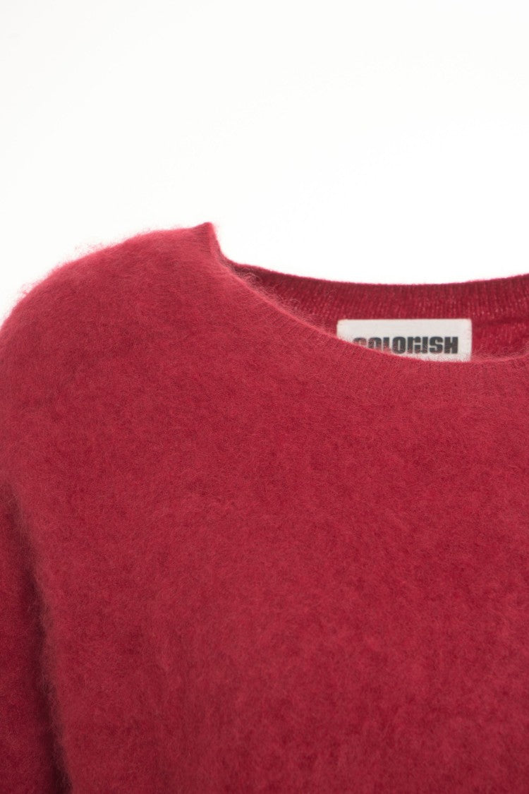 Crush Cashmere Pullover With Relaxed Fit And Ribbed Hem