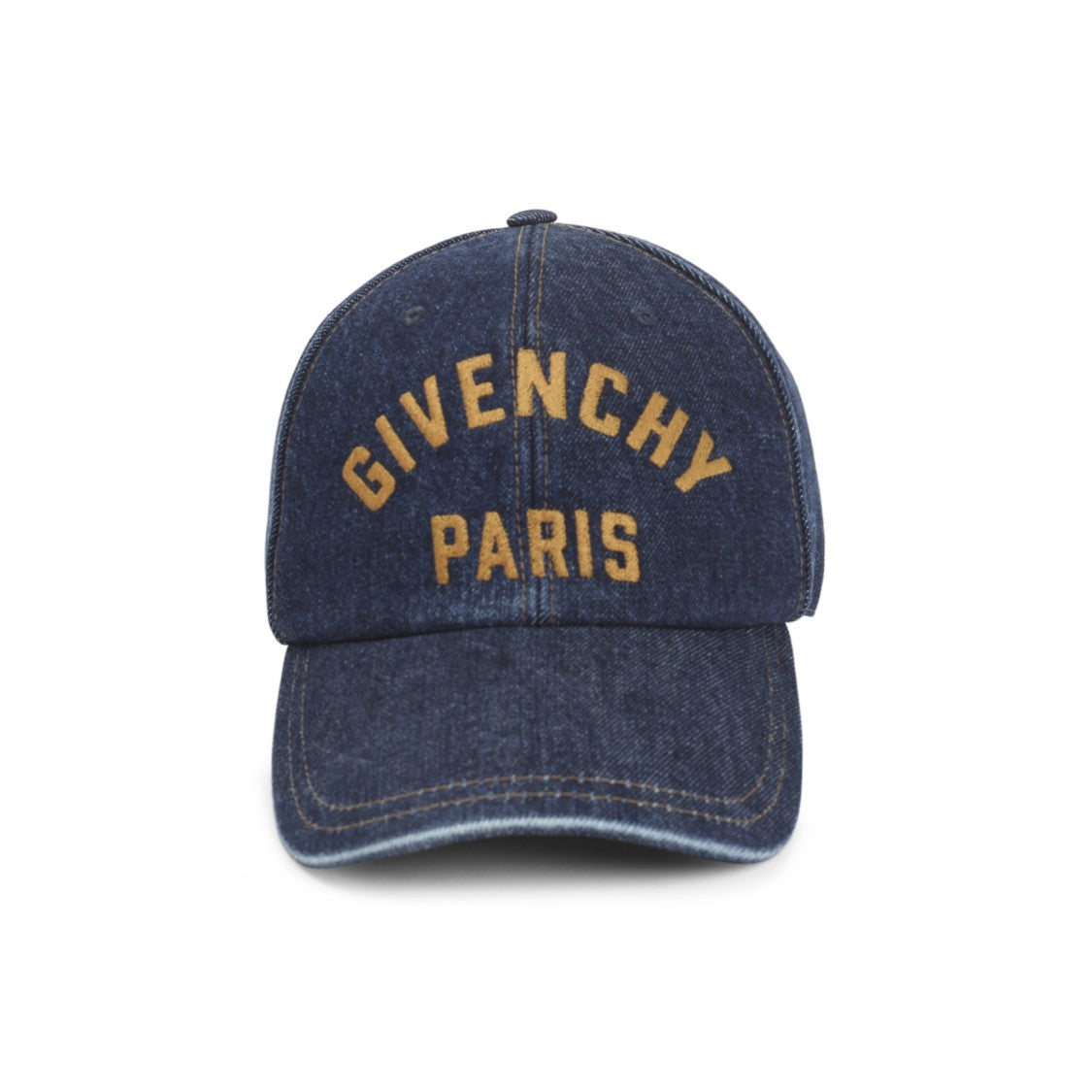 Givenchy Indigo Blue Cotton Curved Cap
