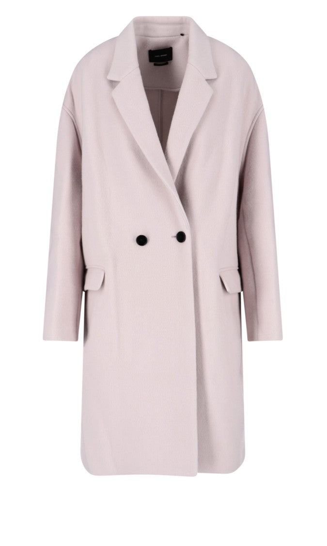 Isabel Marant Boxy Pink Jacket With Double-Breasted Front