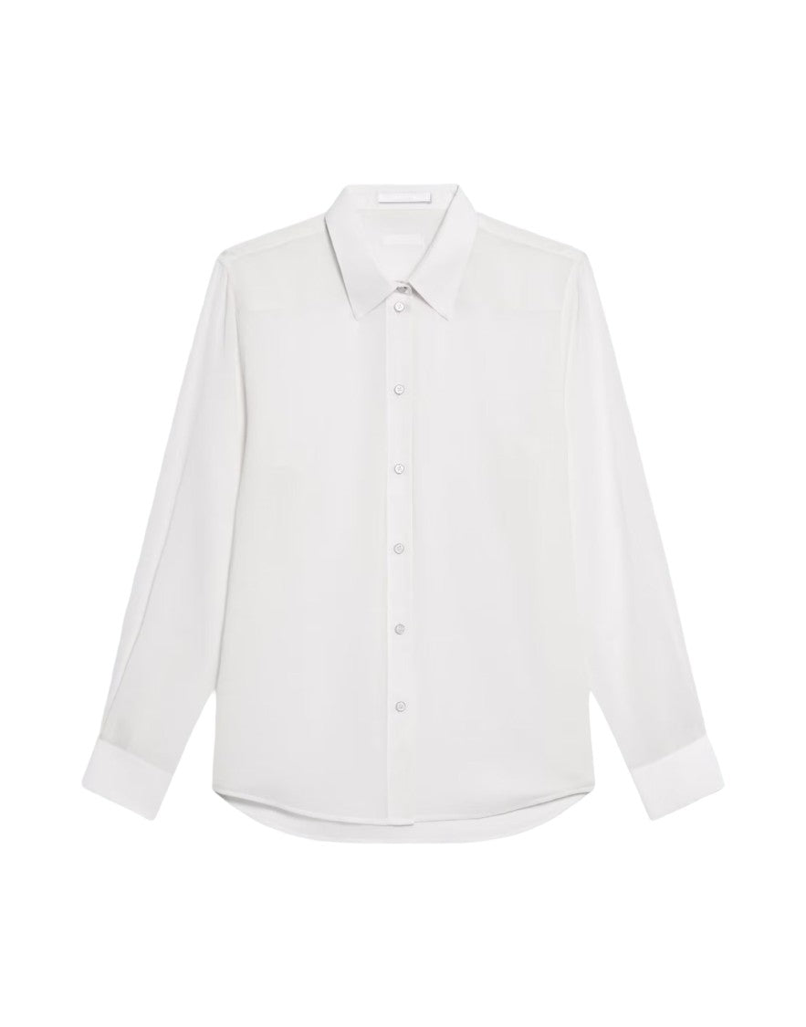 Helmut Lang Classic Ivory Voile Shirt