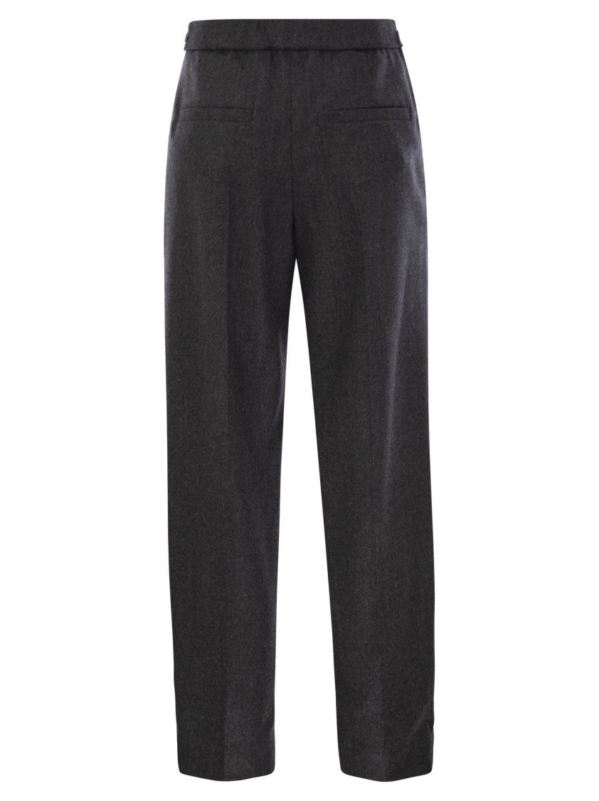 Brunello Cucinelli Baggy Sartorial Wool Trousers