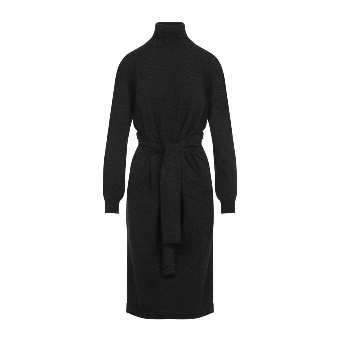 Lemaire Grey High Neck Midi Dress