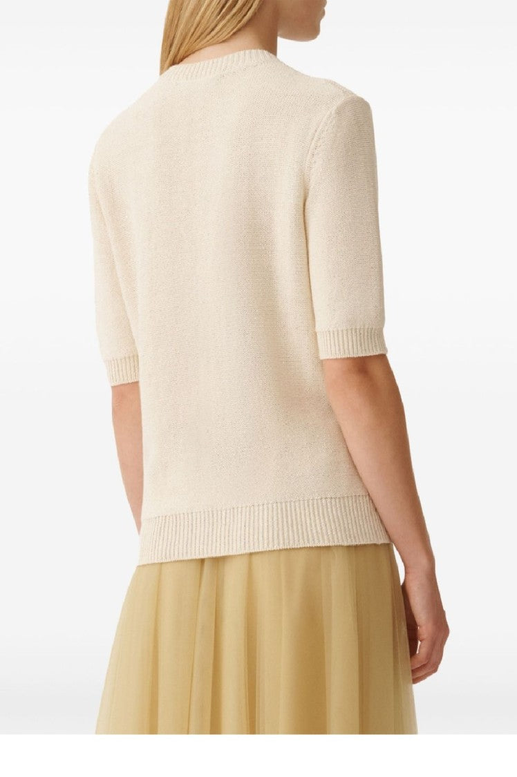 Fabiana Filippi Relaxed Fit Short-Sleeved Knit Top