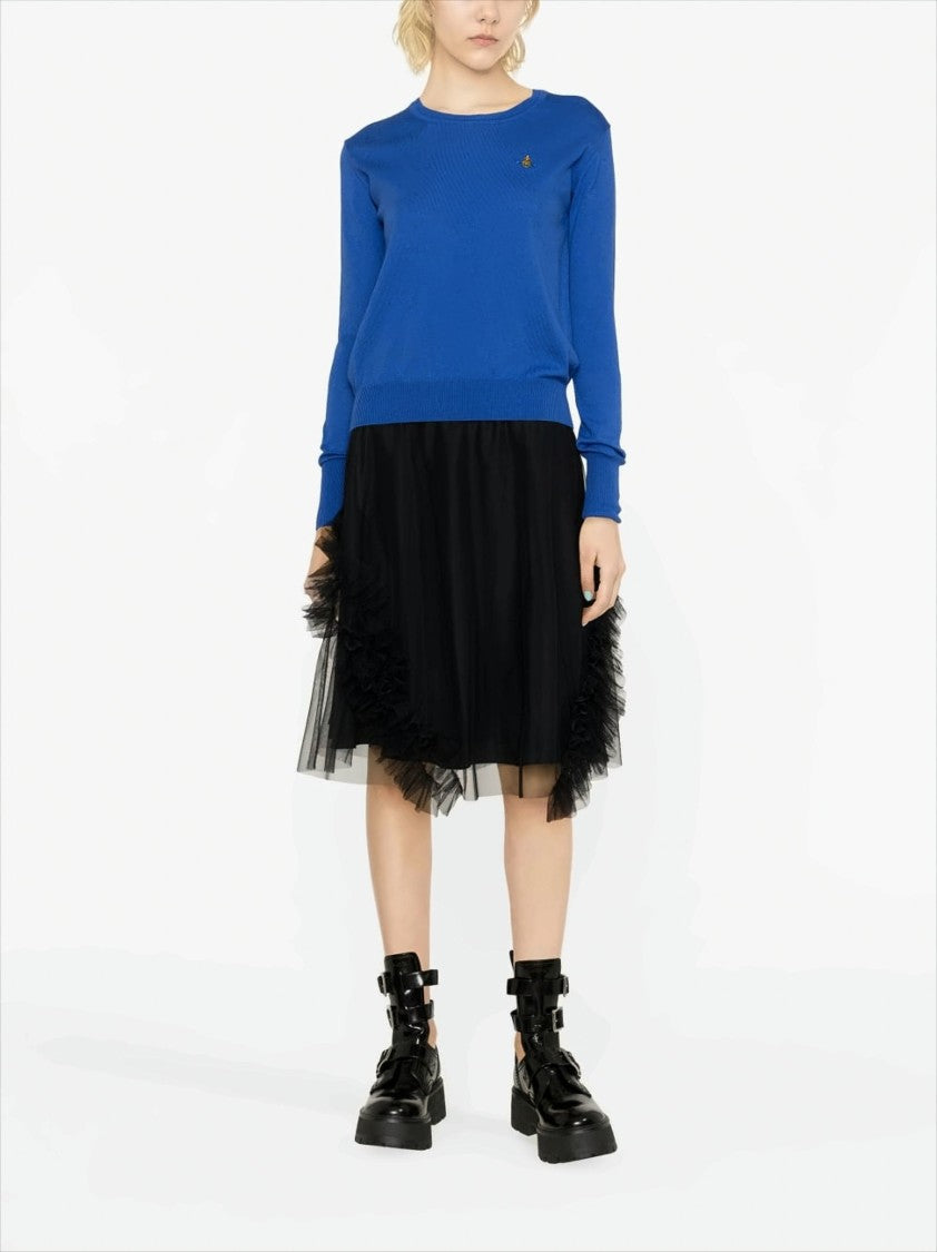 Vivienne Westwood Fitted Round Neck Knit Top