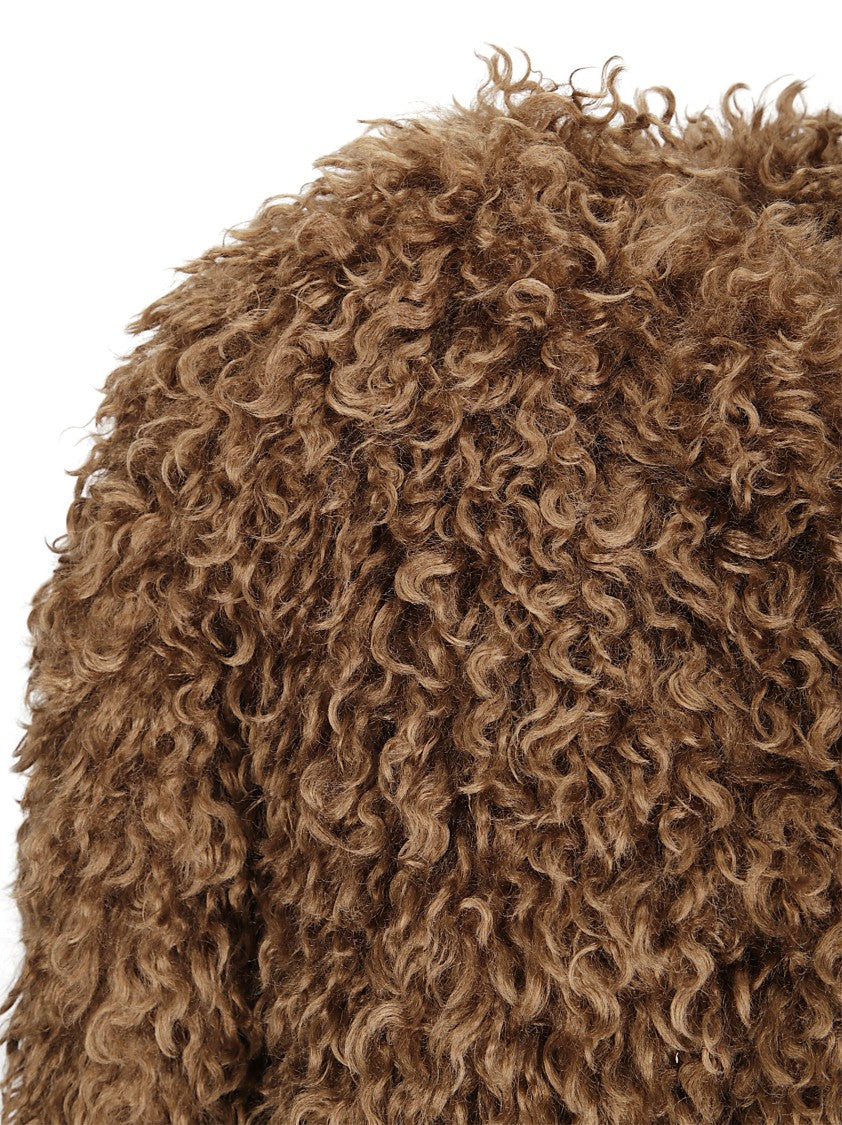 Tagliatore Short Fur Coat In Synthetic Fabric