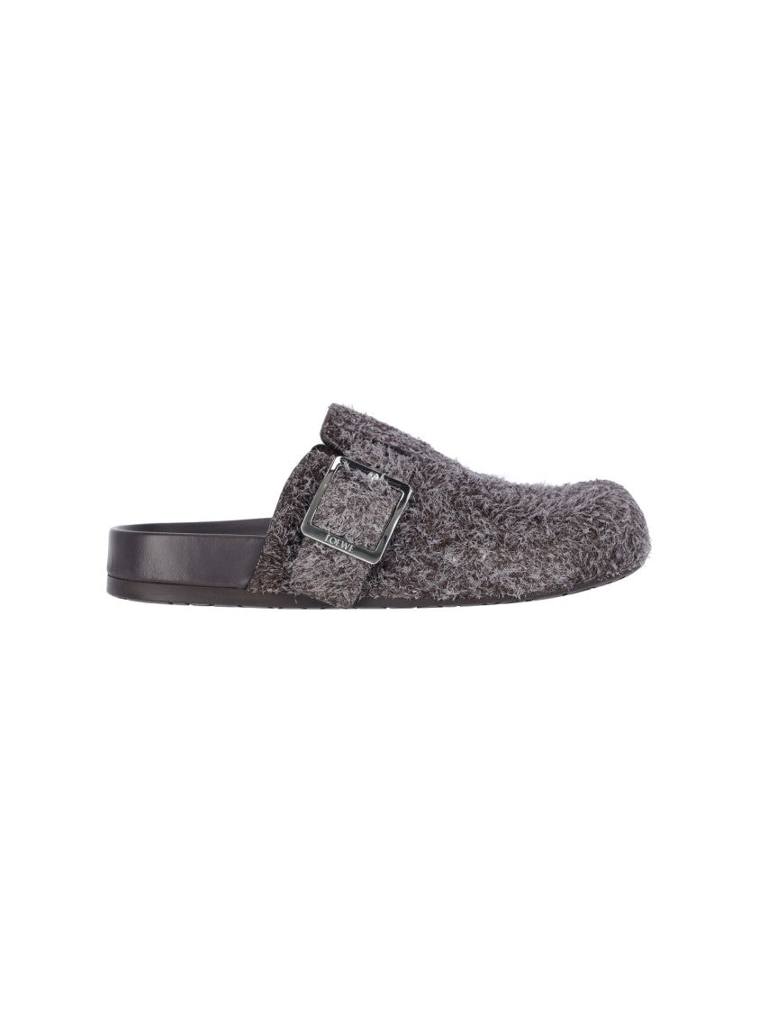 Loewe "Ease Buckle" Mules Brown