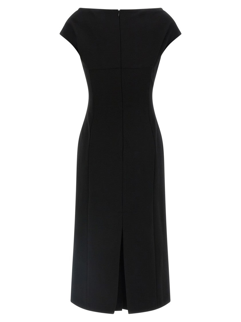 Ermanno Scervino Midi Dress With Crossover Front