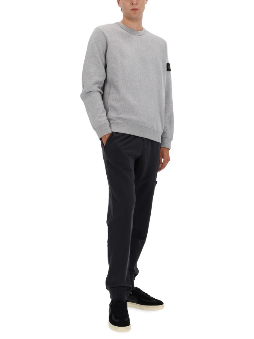 Stone Island Relaxed Fit Organic Cotton Pants