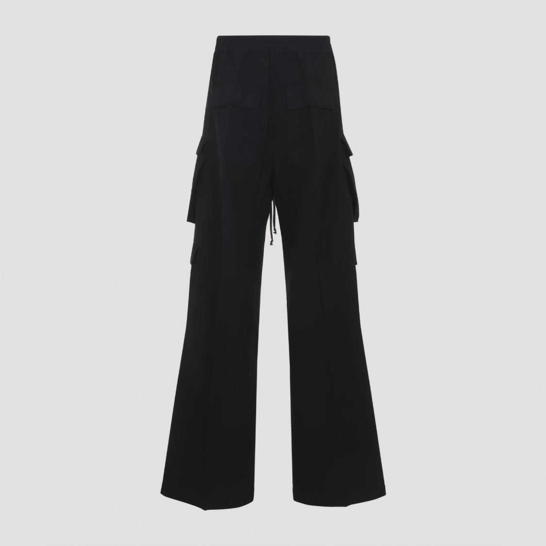 Drkshdw By Rick Owens Black Cotton Jumbo Belas Double Cargo Pants