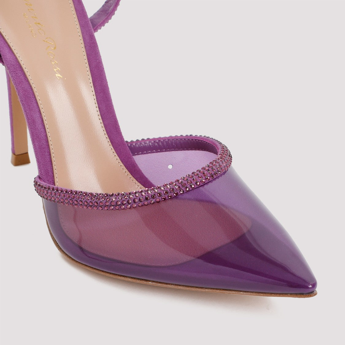 Gianvito Rossi Freesia Suede And Plexiglass Sandals