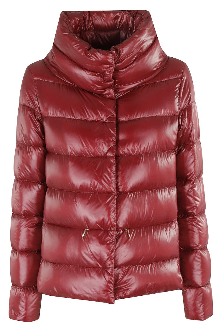 Herno Burgundy Monogram Down Jacket